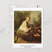 ダビデ王がレンブラントに見たバスティバ ポストカード (正面/裏面)