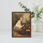 ダビデ王に見られるトイレでバシバ。[1] ポストカード (スタンド正面)