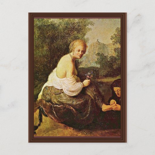 ダビデ王に見られるトイレでバシバ。[1] ポストカード (正面)