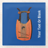 ダビデ王の竪琴 ガラスコースター (正面)