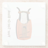 ダビデ王の竪琴 ガラスコースター (裏面)