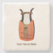 ダビデ王の竪琴 ストーンコースター (正面)