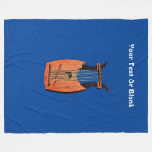 ダビデ王の竪琴 フリースブランケット (正面(横))