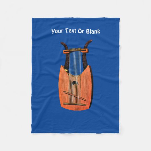 ダビデ王の竪琴 フリースブランケット (正面)