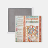 ダビデ王を描いた歴史的イニシャル「B」 マグネット (正面/裏面)