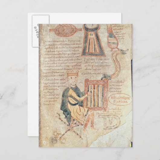 ダビデ王遊は酒場の水たまりだ ポストカード (正面/裏面)