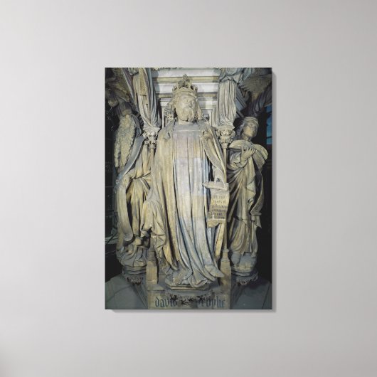 ダビデ王，モーセとエレミヤ キャンバスプリント (正面)