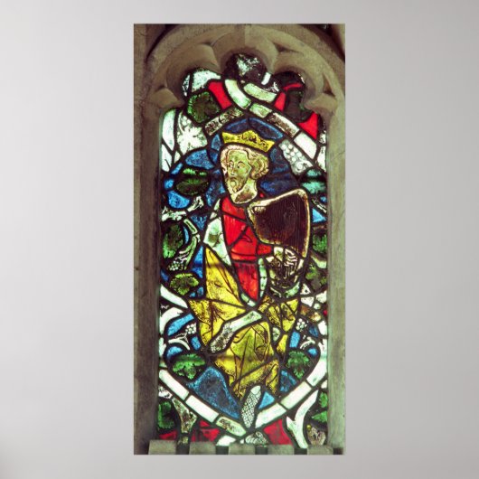 ダビデ王、14世紀 ポスター (正面)