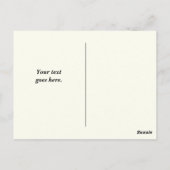 ダビデ・イスラエル国旗の星とともに燃え盛るライオン ポストカード (裏面)