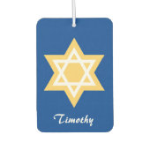 ダビデ・ゴールデンとホワイトの星 カーエアーフレッシュナー (正面)