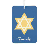 ダビデ・ゴールデンとホワイトの星 カーエアーフレッシュナー (裏面)