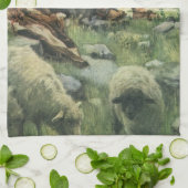 ダビデ・ザ・シェパードによるヴィンテージ宗教 キッチンタオル (折り畳み)