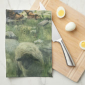 ダビデ・ザ・シェパードによるヴィンテージ宗教 キッチンタオル (四つ折り)