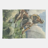 ダビデ・ザ・シェパードによるヴィンテージ宗教 キッチンタオル (横)