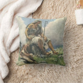 ダビデ・ザ・シェパードによるヴィンテージ宗教 クッション (ブランケット)