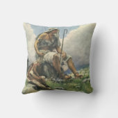 ダビデ・ザ・シェパードによるヴィンテージ宗教 クッション (裏面)