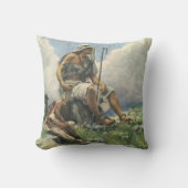 ダビデ・ザ・シェパードによるヴィンテージ宗教 クッション (正面)