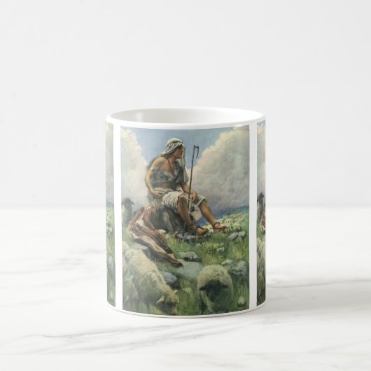 ダビデ・ザ・シェパードによるヴィンテージ宗教 コーヒーマグカップ (中央)