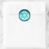 ダビデ・ステッカーのユダヤ人の星 ラウンドシール (バッグ)