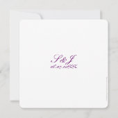 ダビデ·チュパ·ユダヤ人の結婚星 招待状 (裏面)