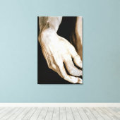 ダビデ・バイ・ミケランジェロ・ブオナローティ， 1501-04 キャンバスプリント (インサイチュ (ウッドフロア))