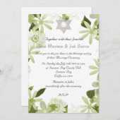 ダビデ・フローラ・チュッパ・ユダ結婚ヤ人の星 招待状 (正面/裏面)