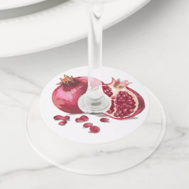 ダビデ・ユダヤのザクロ星 ワイングラスタグ