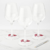 ダビデ・ユダヤのザクロ星 ワイングラスタグ (セット)