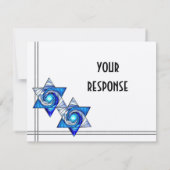 ダビデ・ユダヤ人のインターロック結婚星 出欠カード (裏面)