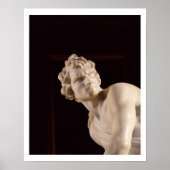 ダビデ， 1623-24 （大理石） (詳細) ポスター (正面)