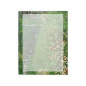 ダビニーの庭、ビンセント・ヴァン・ゴッホ。 ノートパッド (回転)