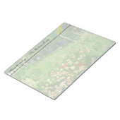 ダビニーの庭、ビンセント・ヴァン・ゴッホ。 ノートパッド (アングル)