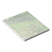 ダビニーの庭、ビンセント・ヴァン・ゴッホ。 ノートパッド (アングル)