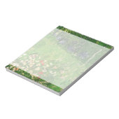 ダビニーの庭、ビンセント・ヴァン・ゴッホ。 ノートパッド (回転)