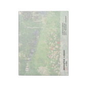 ダビニーの庭、ビンセント・ヴァン・ゴッホ。 ノートパッド (回転)