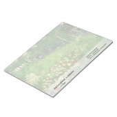 ダビニーの庭、ビンセント・ヴァン・ゴッホ。 ノートパッド (アングル)