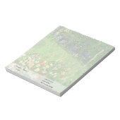 ダビニーの庭、ビンセント・ヴァン・ゴッホ。 ノートパッド (回転)