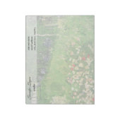 ダビニーの庭、ビンセント・ヴァン・ゴッホ。 ノートパッド (回転)