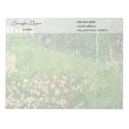 ダビニーの庭、ビンセント・ヴァン・ゴッホ。 ノートパッド