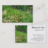 ダビニーの庭、ビンセント・ヴァン・ゴッホ。 名刺 (正面/裏面)