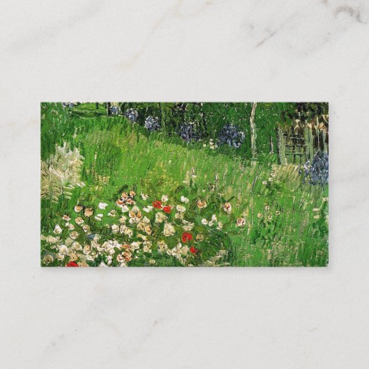 ダビニーの庭、ビンセント・ヴァン・ゴッホ。 名刺 (正面)