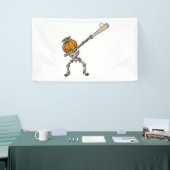 ダビングおもしろいパンプキンヘッド野球ギフトアイディア 横断幕 (トレードショー)