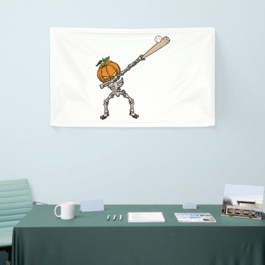 ダビングおもしろいパンプキンヘッド野球ギフトアイディア 横断幕 (トレードショー)