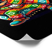 ダビングおもしろいボーイズMexican Poncho Cinco De Mayo ポスター (角)