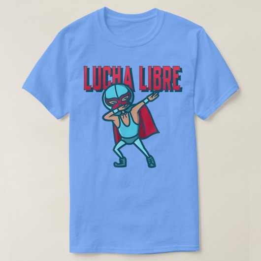ダビングおもしろいメカンレスラーLuchador Lucha Libre Tシャツ (デザイン正面)
