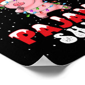 ダビングするクリスマスパジャマTシャツが僕のもの ポスター (角)