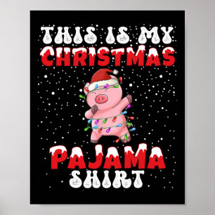 ダビングするクリスマスパジャマTシャツが僕のもの ポスター
