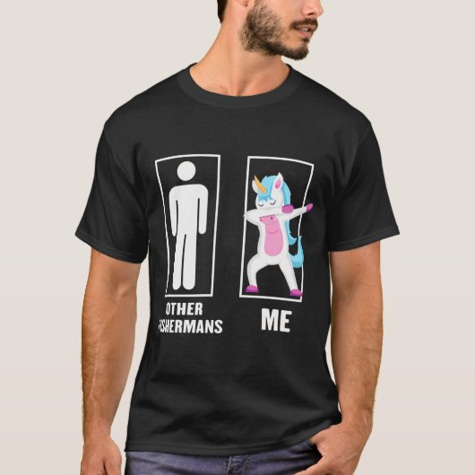 ダビングするユニコーンと他の漁師 私、他の漁師 Tシャツ (正面)
