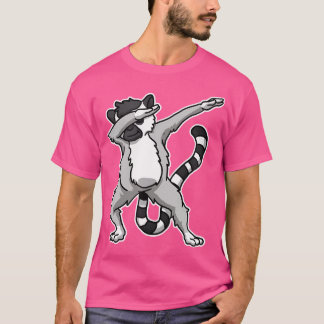 ダビングするワオキツネザルがかわいい レムール好きのためのダンスTシャツ Tシャツ