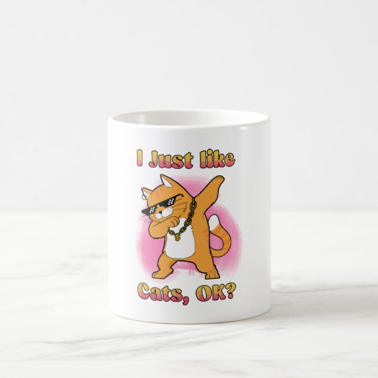 ダビングする猫が好きなだけ コーヒーマグカップ (中央)